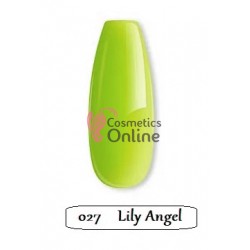 PolyAcril Gel UV/ LED pentru unghii false Lily Angel de 30 ML - 027 Galben Neon Noctilucent
